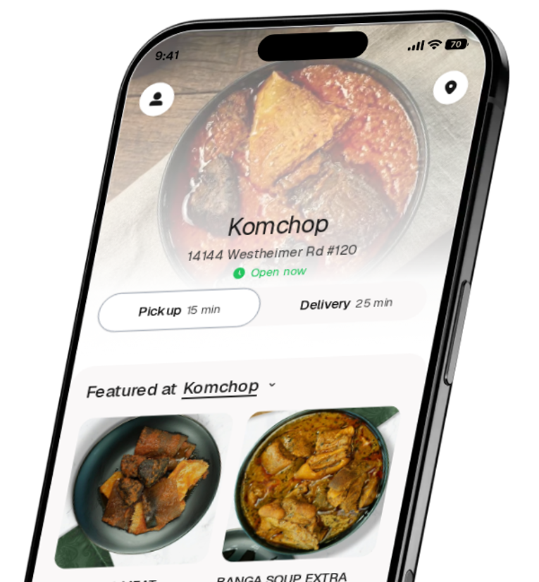 Komchop app preview